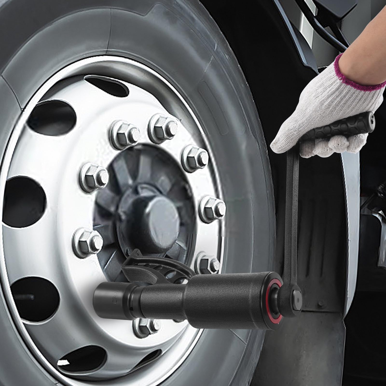 VEVOR Set di Chiave Dinamometrica 25,4 mm Rapporto 1:64 Moltiplicatore di Forza con 8 Bussole, Set Moltiplicatore di Forza Svita Bulloni per la Rimozione dei Dadi per Riparazione Auto Officina Garage