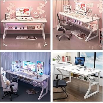 Amazon.co.jp: ゲーミングデスク パソコンデスク Z字脚 デスク