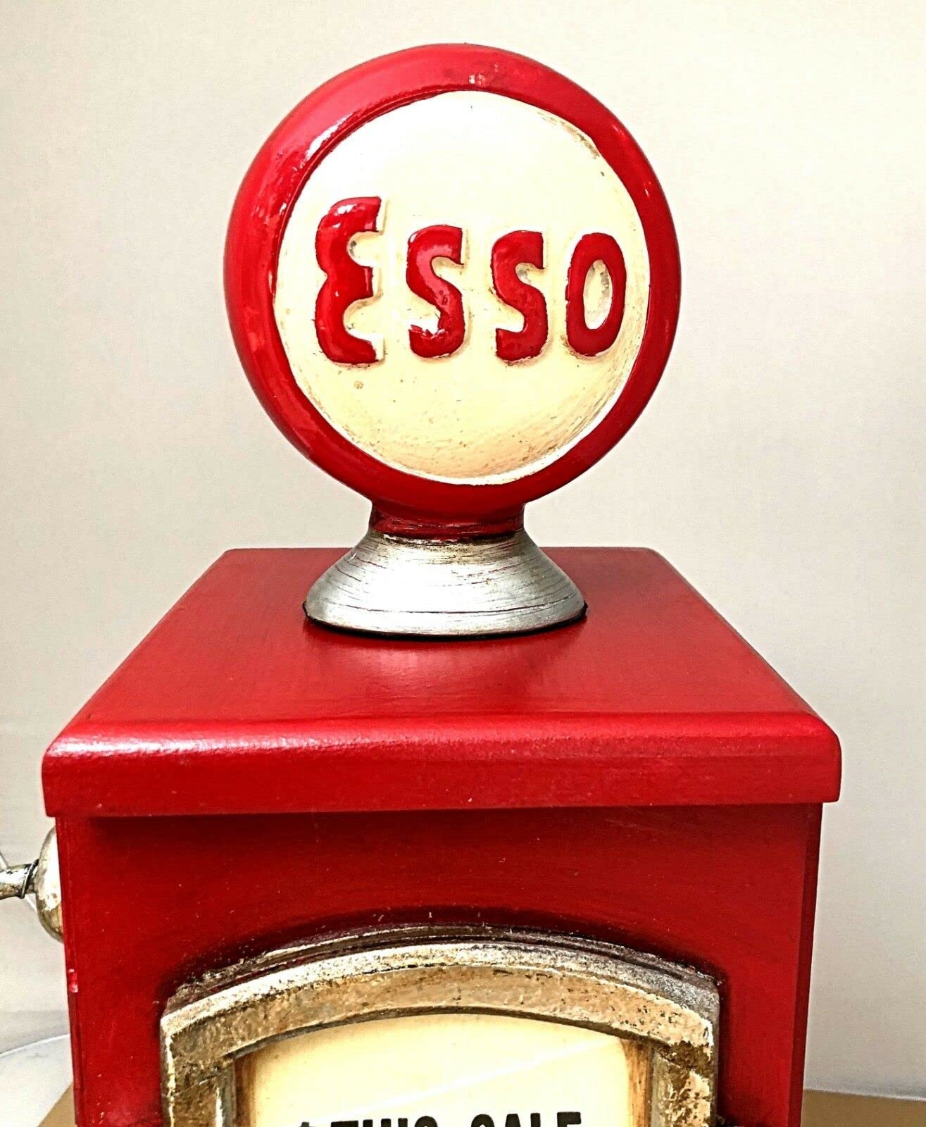 HSS Meuble de rangement rétro en bois massif avec pompe à essence style shabby chic