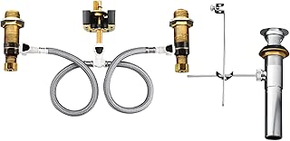 Moen 9000 Widespread Bathroom Sink Faucet Rough-In Valve with Drain Assembly, Featuring M-PACT Technology - coolthings.us