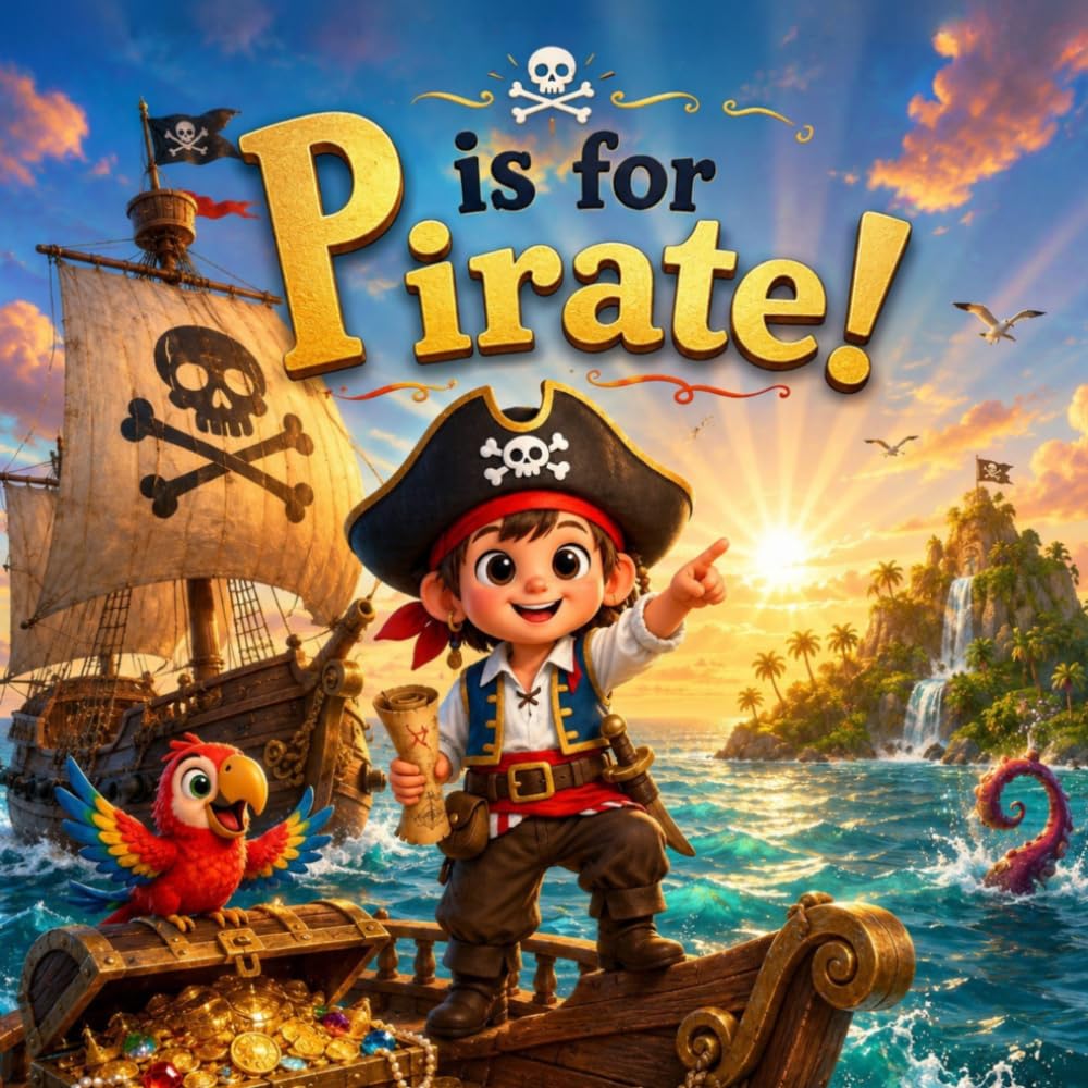 P is for Pirate!: A Silly Pirate ABC Adventure Full of Treasure, Maps, and Mischief (FunFirst ABC Books)