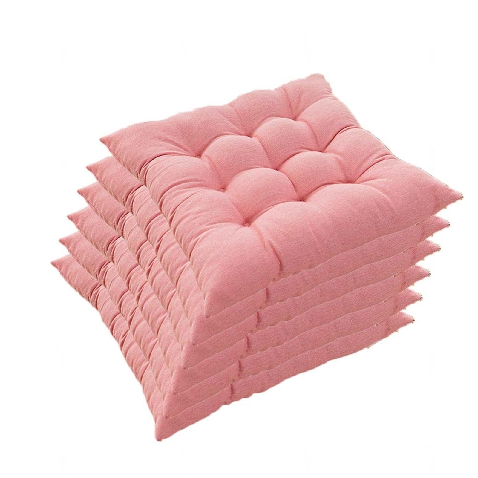 Coussins de jardin portables rose pour repas de famille et détente sur la terrasse