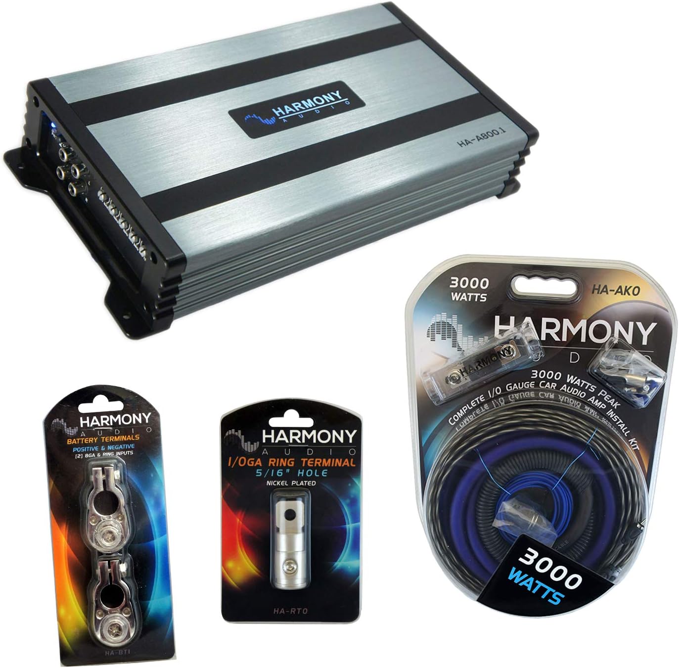 Buy Harmony Audio HAA800.1 Car Stereo Class D Amp Mono Subwoofer