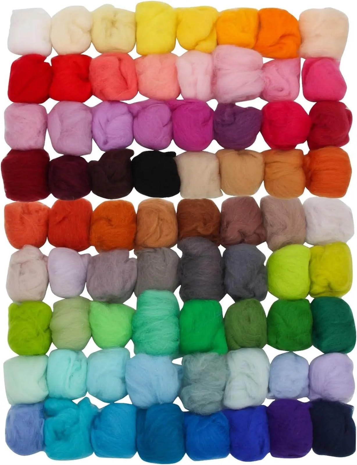 Faserwolle Garn Roving for Nadelfilzen Handspinnen Farben DIY Bastelmaterialien für DIY-Basteleien
