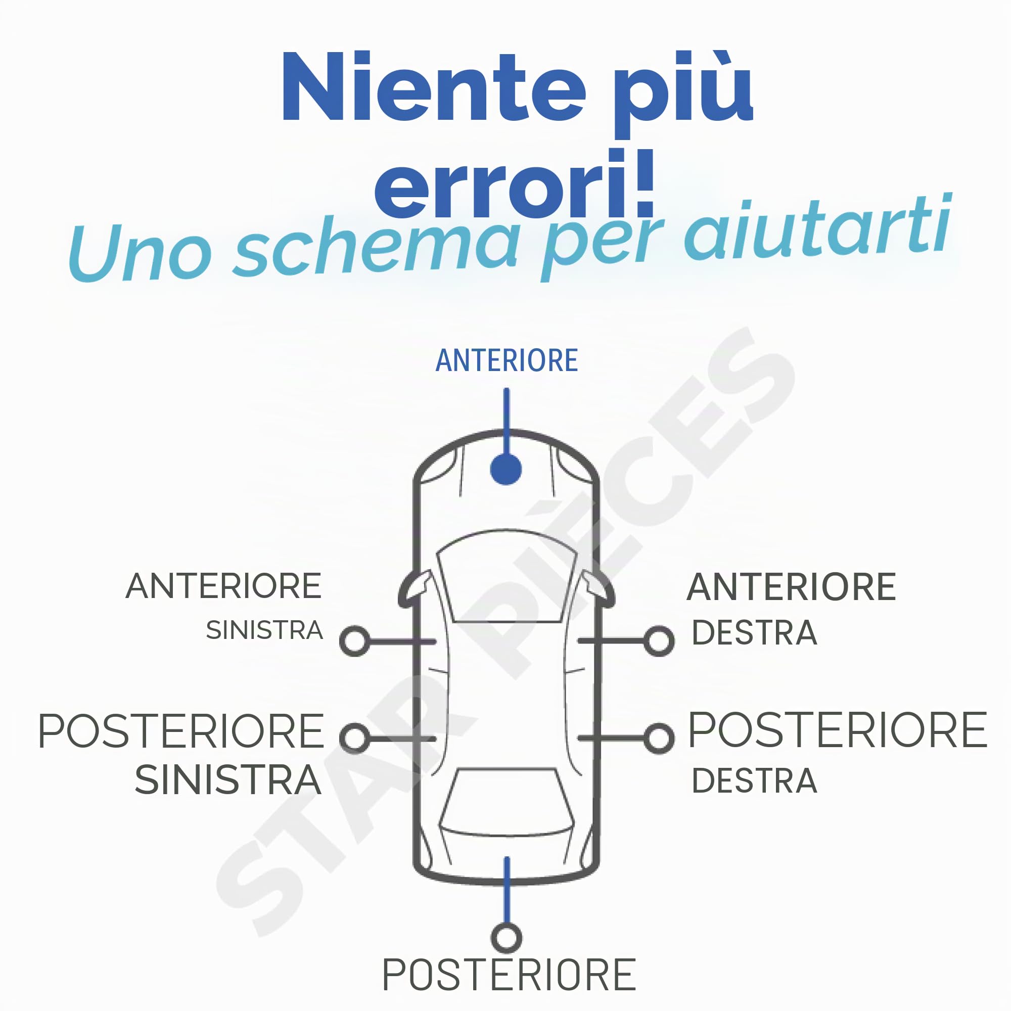 Pistoncino portellone anteriore compatibile per Audi A3 (8P) (2003-2012) ammortizzatoro cofano anteriore. 8P0823359