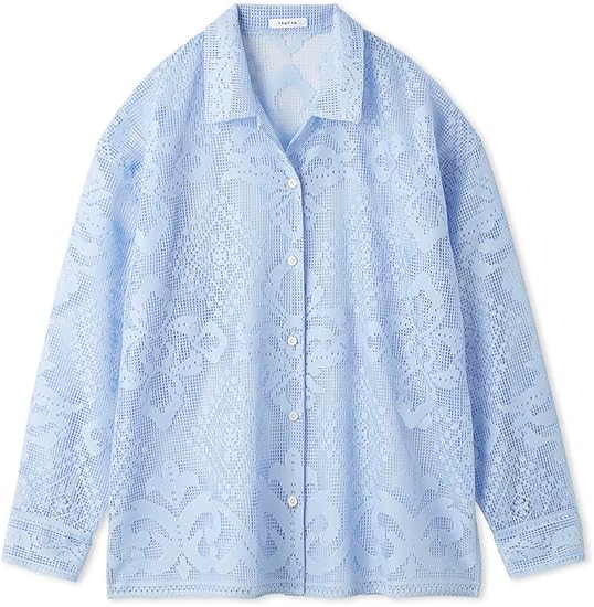 Amazon | [フレイ アイディー] パネルレースワンナップカラーシャツ  