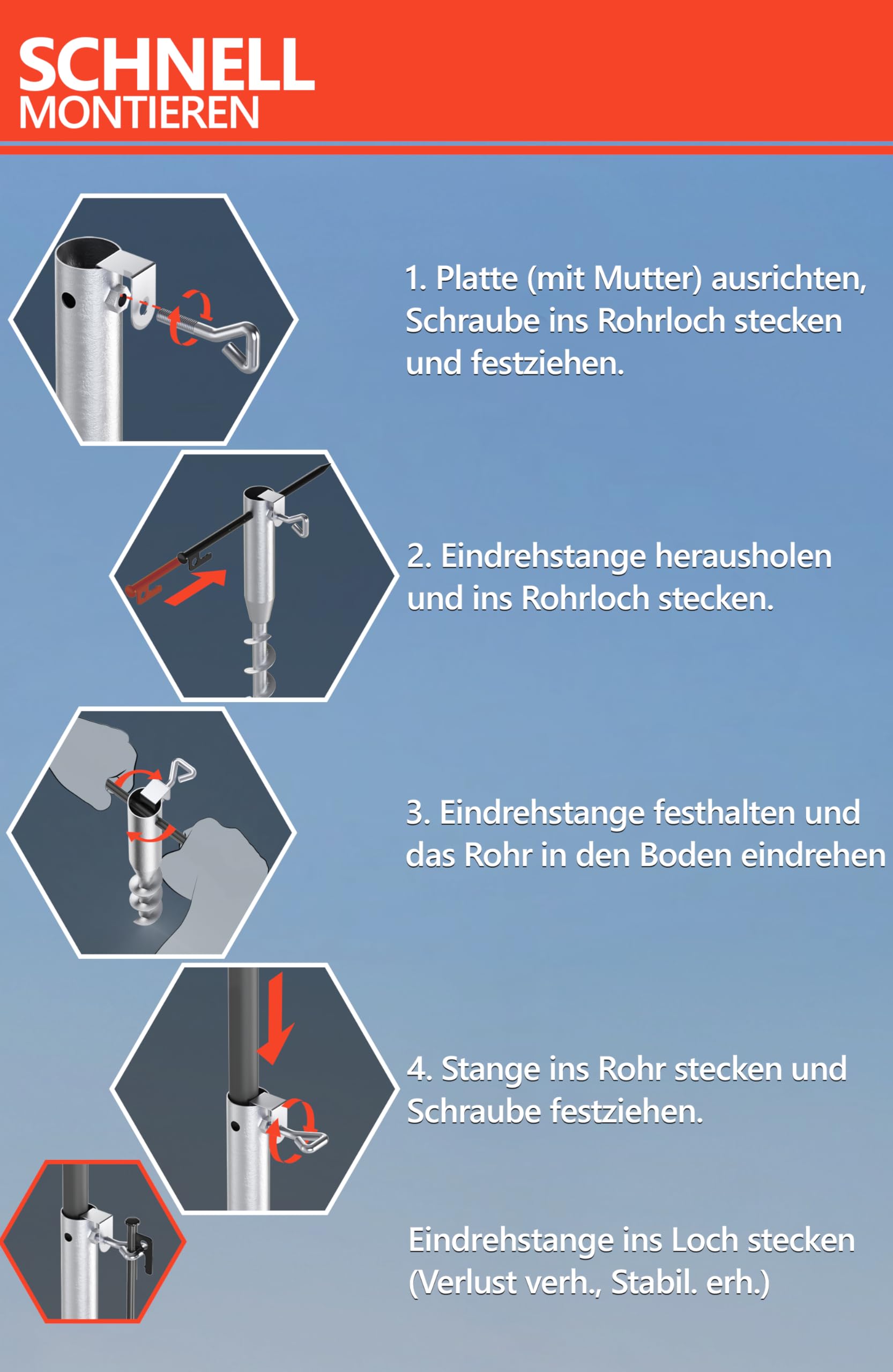 4smile Sonnenschirm Strand Set 3-in-1, Ø 180 cm Strandschirm Windfest Stabil mit Schirmhülle & Eindrehbodenhülse, Sonnenschirm mit Bodendübel, Sonnenschutz Strand, UV Schutz 50+, Fb. Türkis