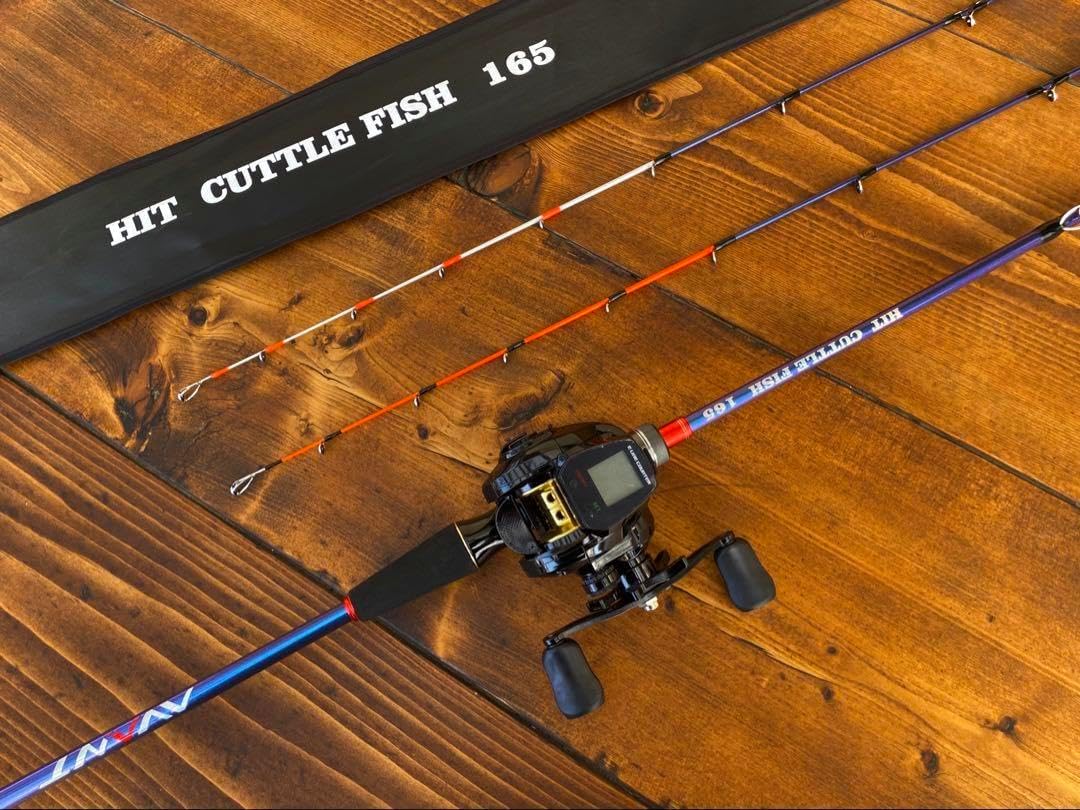 ジギングロッド デジタルカウンター付きベイトリール イカメタル 2way