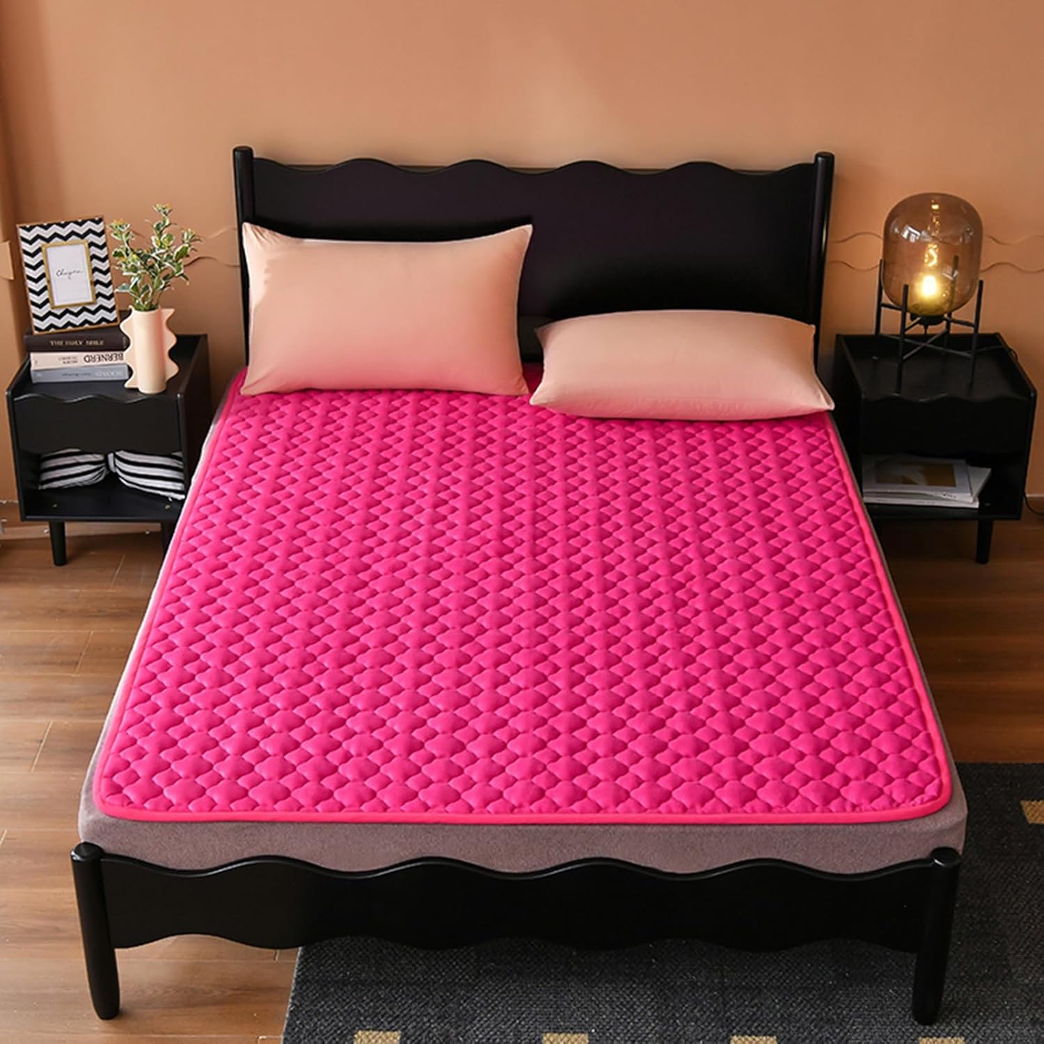 ZIQINPSQ Milk Velvet Mattress Pad Top,Soft velvet Fleece