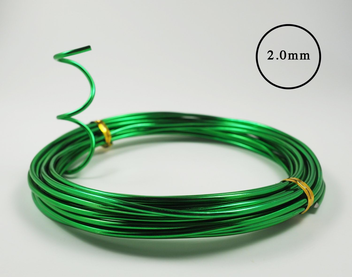 Grow A Bonsai Tree Aluminium Floral/Plant/Bonsai Tree Wire 5-Size Starter Set - 1.0mm, 1.5mm, 2.0mm, 2.5mm, 3.0mm (147 Feet Total) - Choose Your Color (5 Sizes, Green) - Image 5