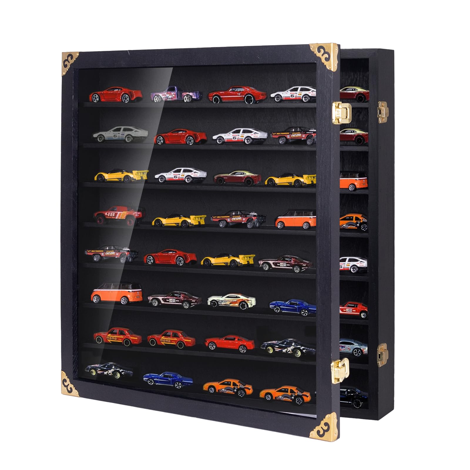 Giant Hotwheels Display Case with Wall Mounts,Display up to 80
