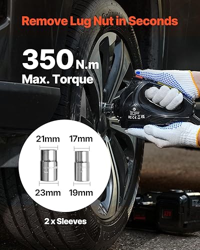 Miniatura 33 de VEVOR Gato eléctrico para automóvil, 3 toneladas/6600 libras, 12 V, gato eléctrico de tijera con llave de impacto eléctrica, sillines dobles