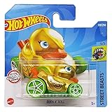 Hot Wheels - Duck N´ Roll - Street Beasts 5/5 - HCY06 - Short Card - Treasure Hunt - Canard - Gold metallic - Ryu's Rides - Mattel 2022