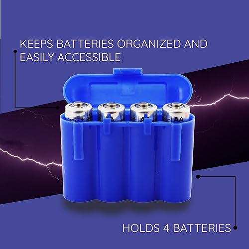 Miniatura 7 de 2 azul AA AAA batería batería de almacenamiento de plástico caja titular de la caja de los E.e.u.u