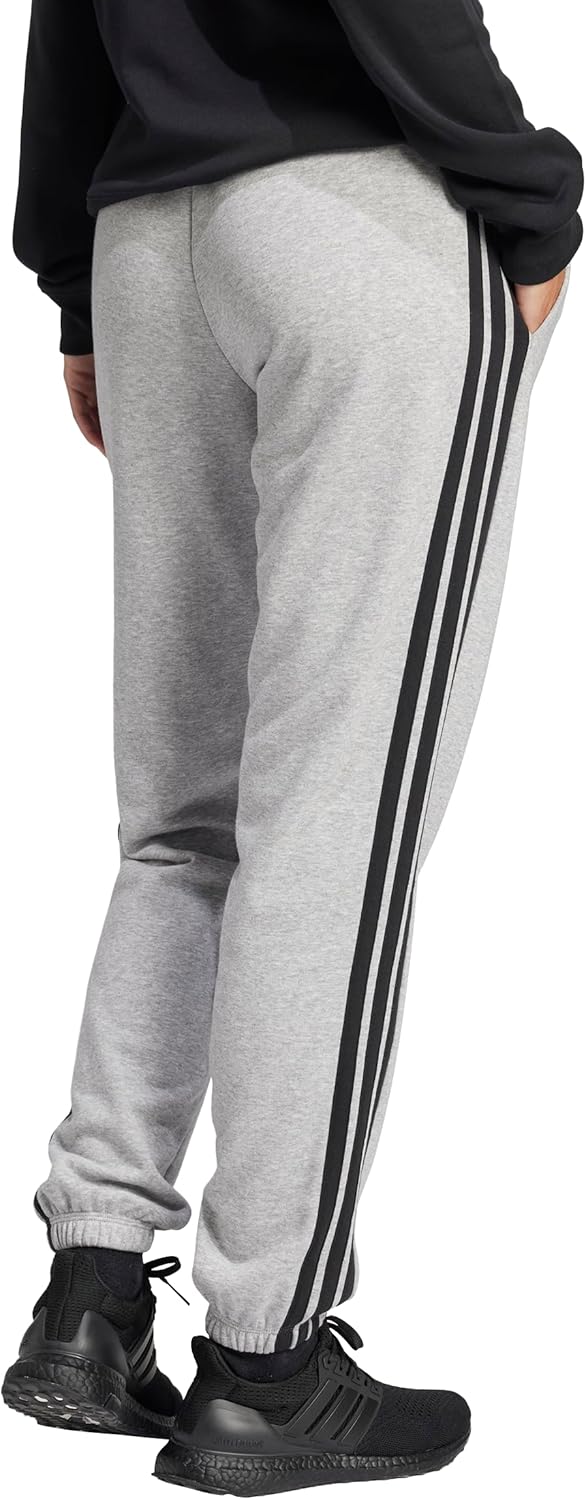 Adidas Womens Essentials 3-Stripes French Terry Cuffed Pants - Image 4