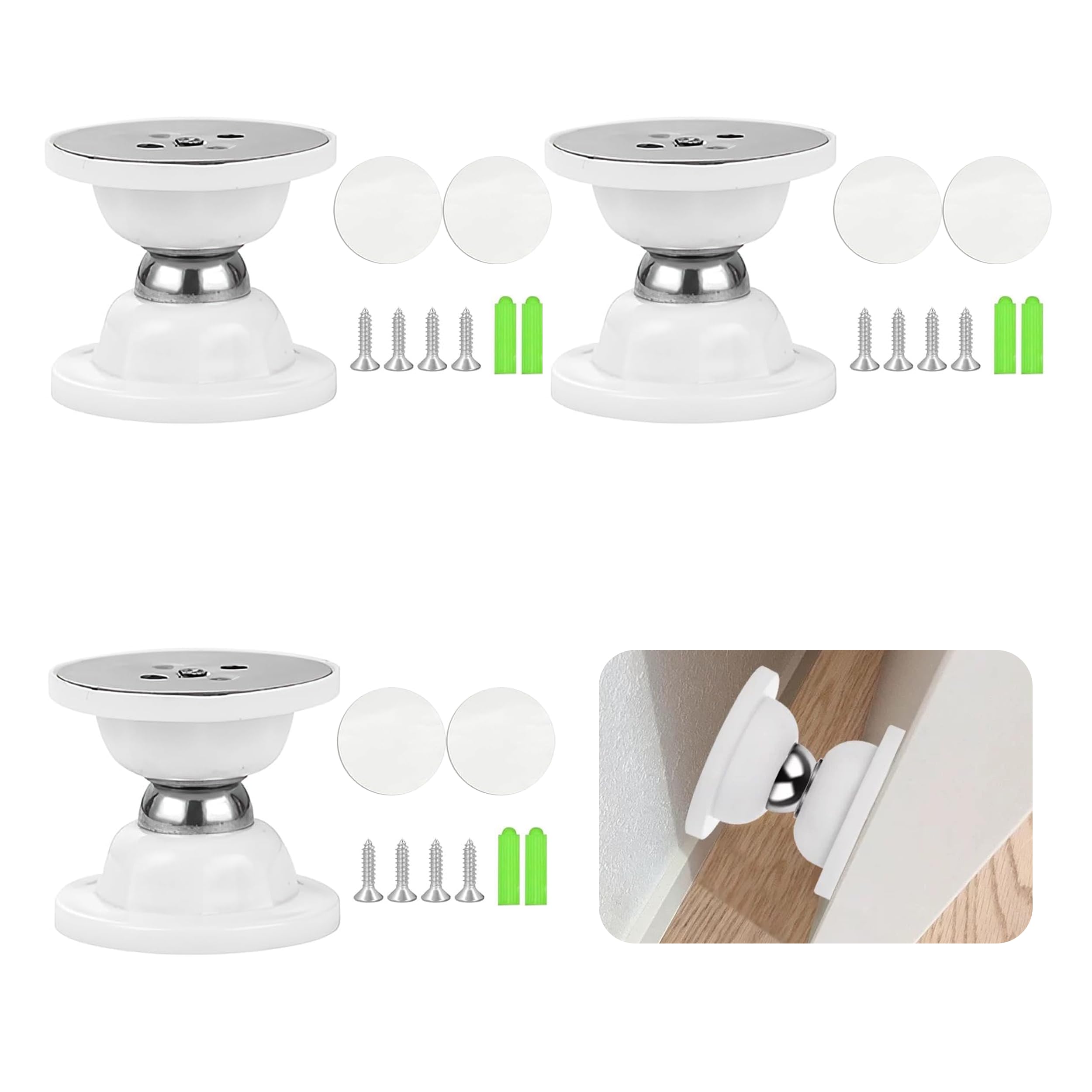 3pcs Rv Magnet Door Catch, Magnetic Door Stopper Door Catch, Silicone RV Door Holder