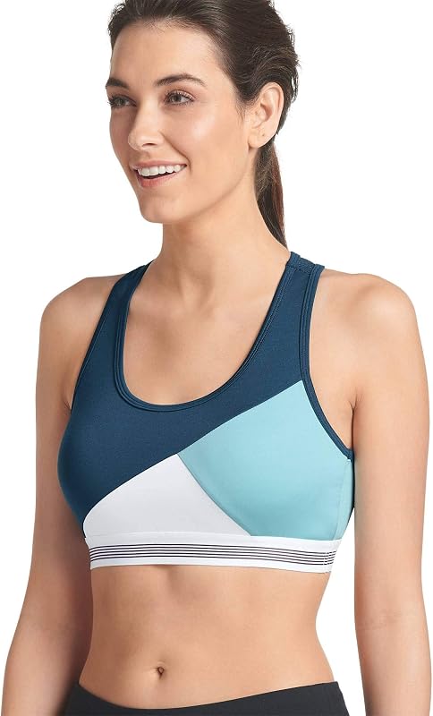 Jockey Women's Activewear Colorblock Racerback Sports Bra