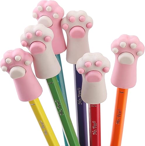 Miniatura 6 de Mr. Pen - Borrador de pata de gato, paquete de 12, bonitos borradores para niños, borradores de lápiz, borrador divertido