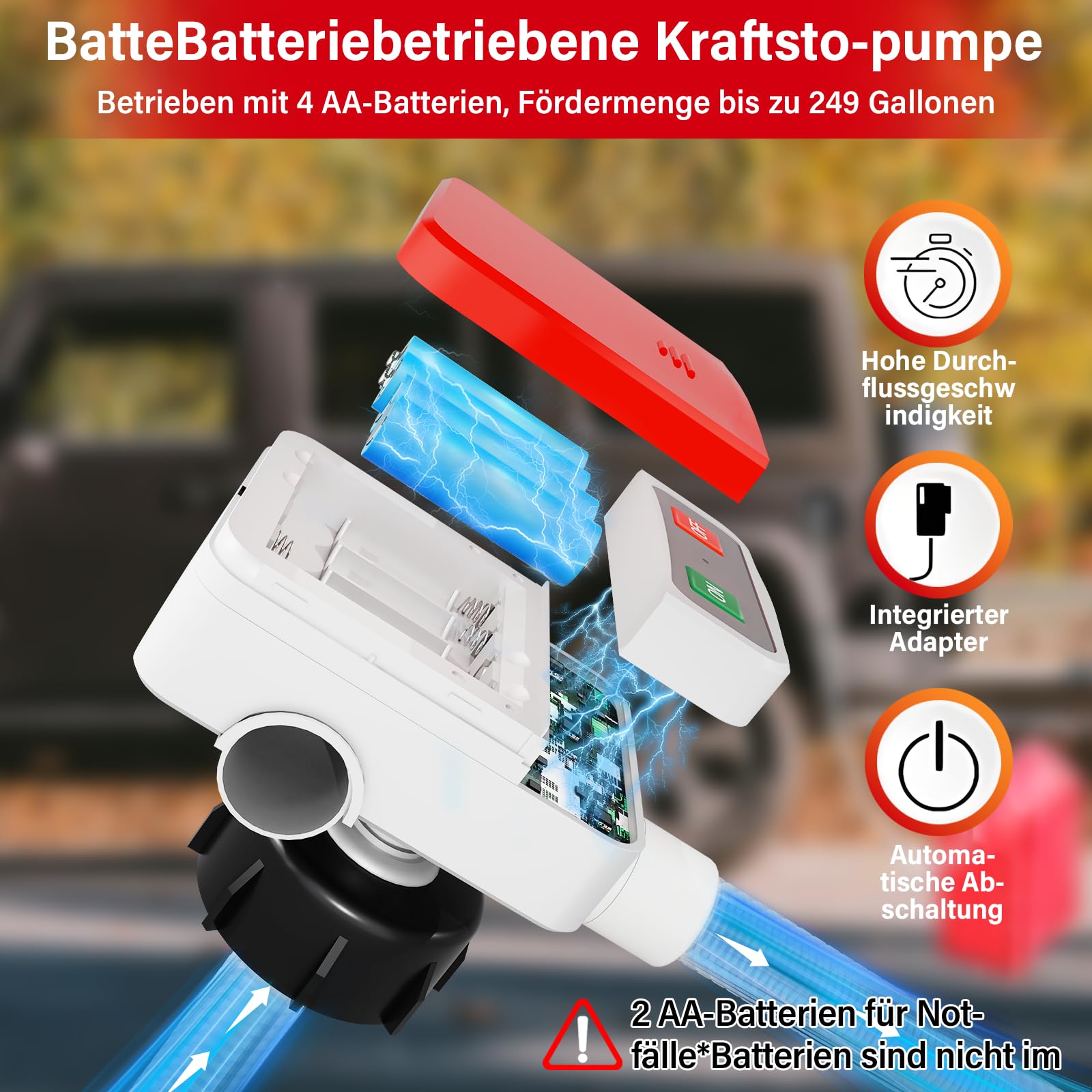 anngrowy Elektryczna pompa transferowa z czujnikiem automatycznego zatrzymania