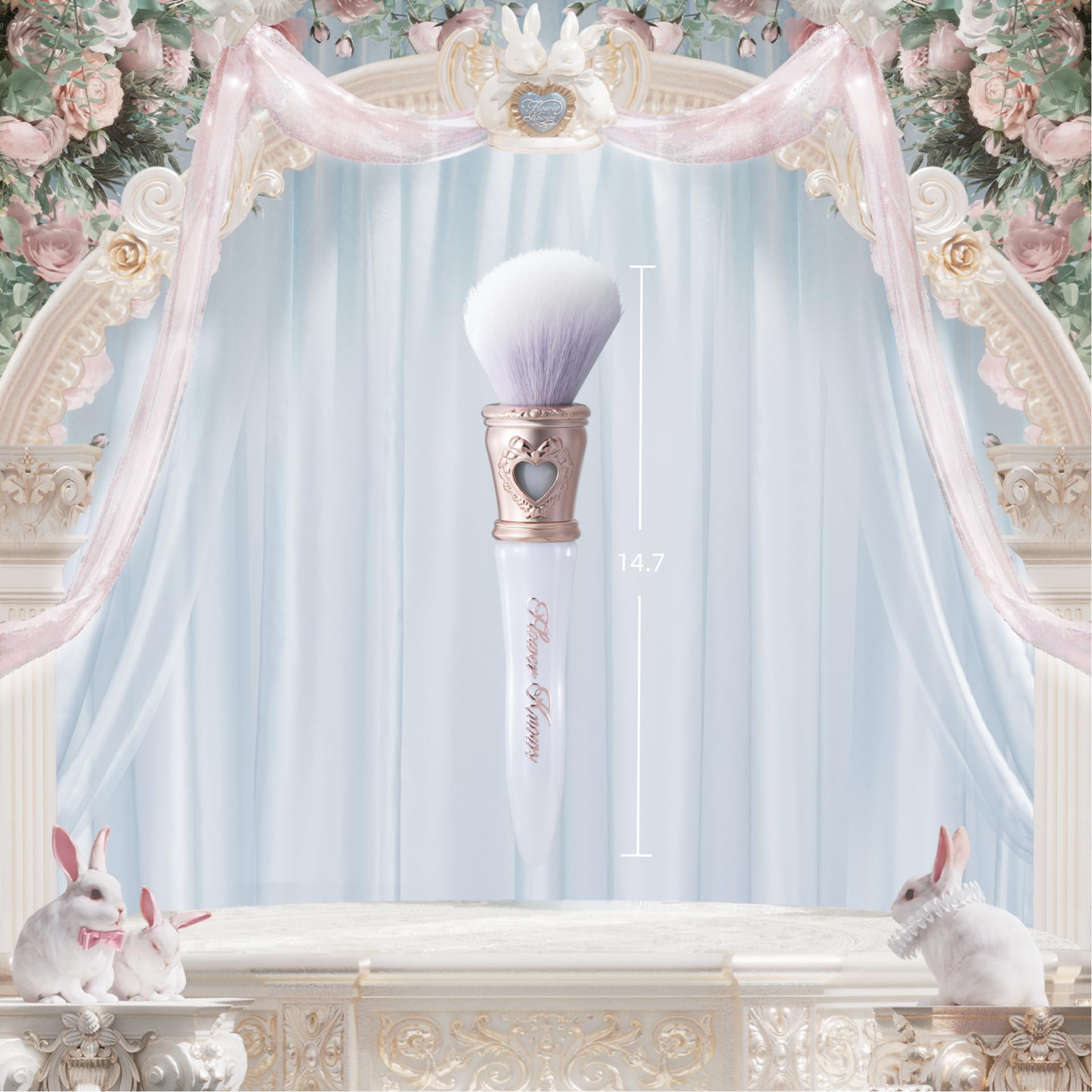 Amazon | Flower Knows Bunny Garden ブラッシュブラシ、頬用ソフト