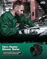 Vista 6 de SCITOO Motor de ventilador de calentador HVAC con jaula de ventilador frontal 700271 para Mini para Cooper L4 1.6L 2002 2003 2004 2005 2006 2007 2008