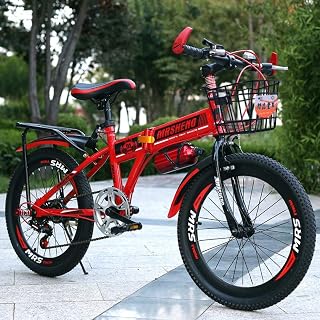 JIAYI Foldable Bicycle Kids' Bikes Children's Folding Bike Fashion Variable Speed Bike 18 Inch 7-14 Year Old