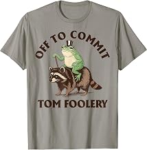 Whimsical Frog Wizard Off to Commit Tom Foolery Frog Meme T-Shirt