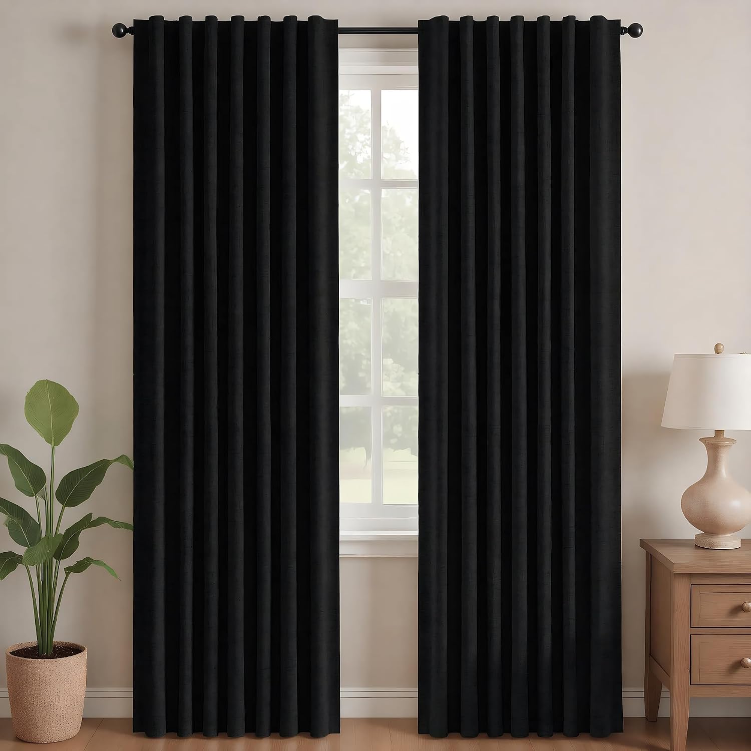 Deconovo Blackout Curtains for Bedroom, Living Room Curtains 84 Inches Long