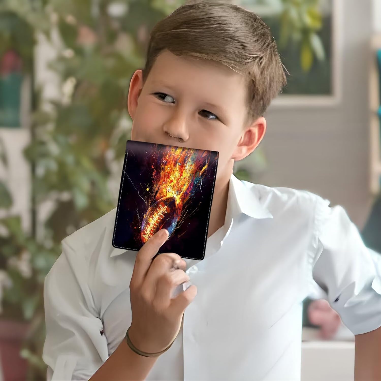 Boys Wallet for Teens, Cool Kids Wallet for Boys Ages 8-10 9-12 11-15, Funny Football Leather Bifold Rfid Blocking, Coin Pocket Id Window for Teen Men Youth Guys Birthday Christmas Gifts - Image 6