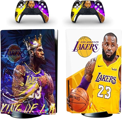 JOCHUI Adhesivo de vinilo para consola, compatible con discos PS5, controladores de consola estándar, fundas de cabra de baloncesto