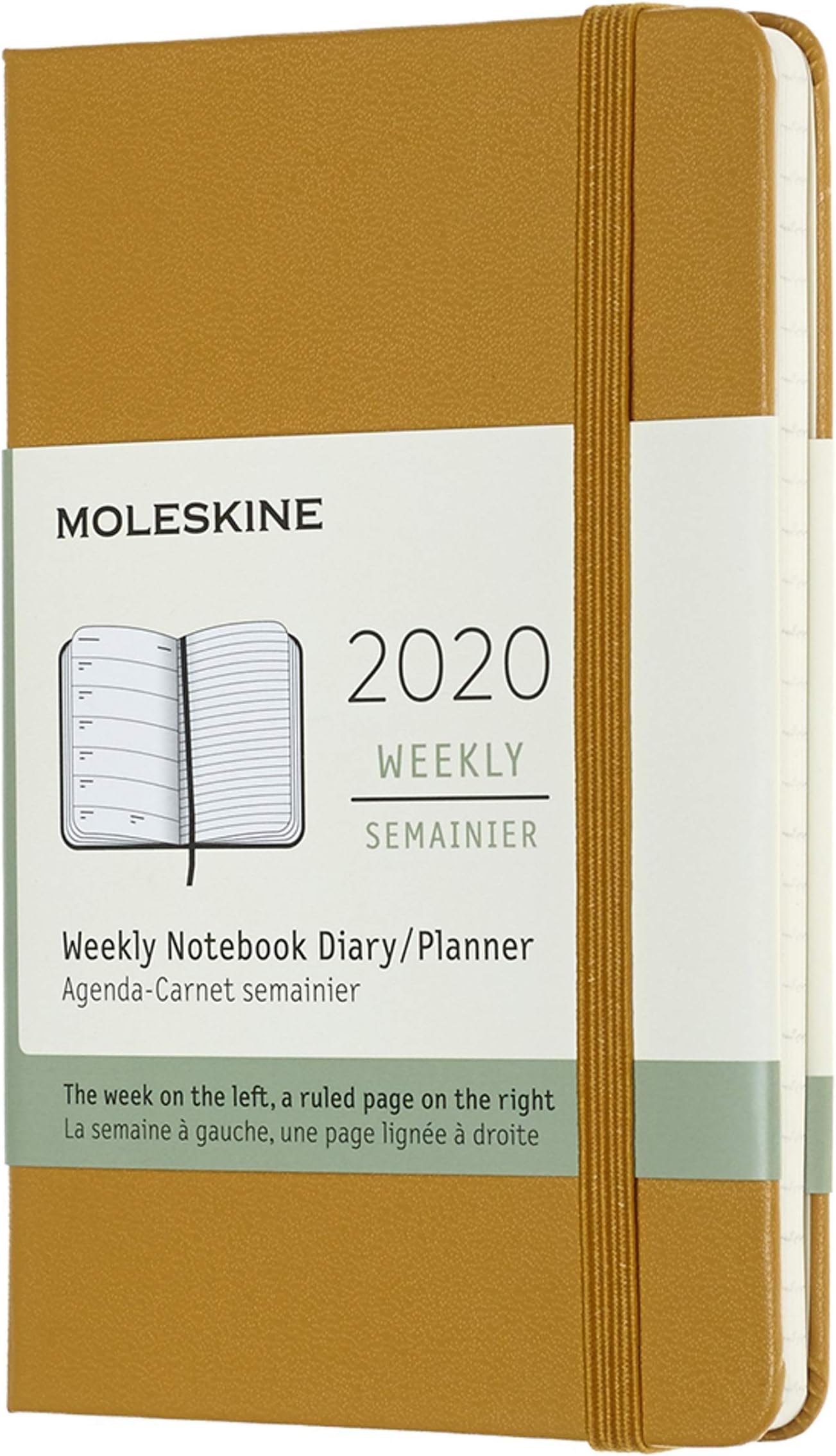 Moleskine Classic 12 Month 2020 Weekly Planner, Ripe Yellow, 9 x 14 cm, Hard Cover