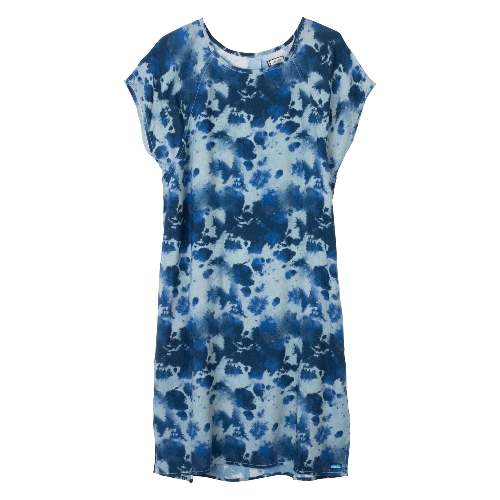 KAVU Cut Back T-Shirt Dress Pullover Relaxed Fit Tee