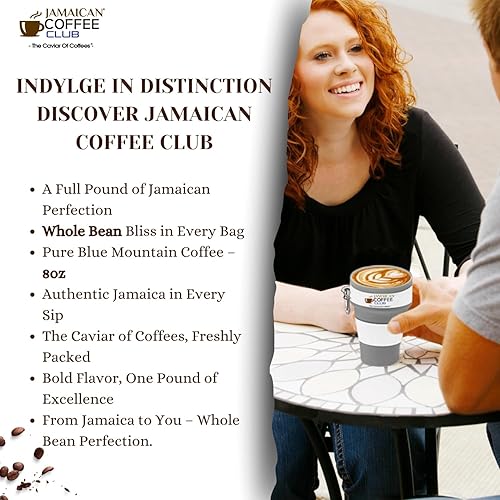 Miniatura 5 de JamaicanCoffeeClub - Granos de café Jamaican Blue Mountain, 100% café tostado de montaña azul jamaicano - Grano de café fresco jamaicano - Café en