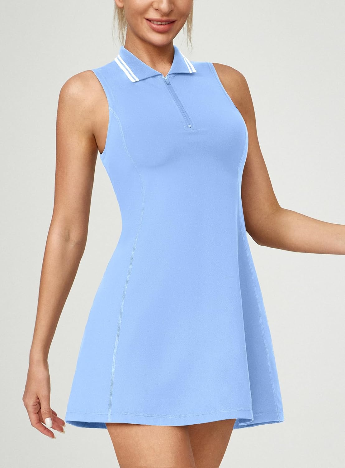 Ewedoos Golf Dresses for Women Athletic Dress with Shorts Underneath and Bra 3 Pockets Tennis Dresses for Workout Active - Image 2