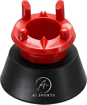 AI SPORTS Adjustable Rugby Kicking Tee   Screw-In Top Design for Custom Height | Professional Quality Durable Rubber Kicking Tee | Ideal for Training, Match Play, Schools, and Clubs