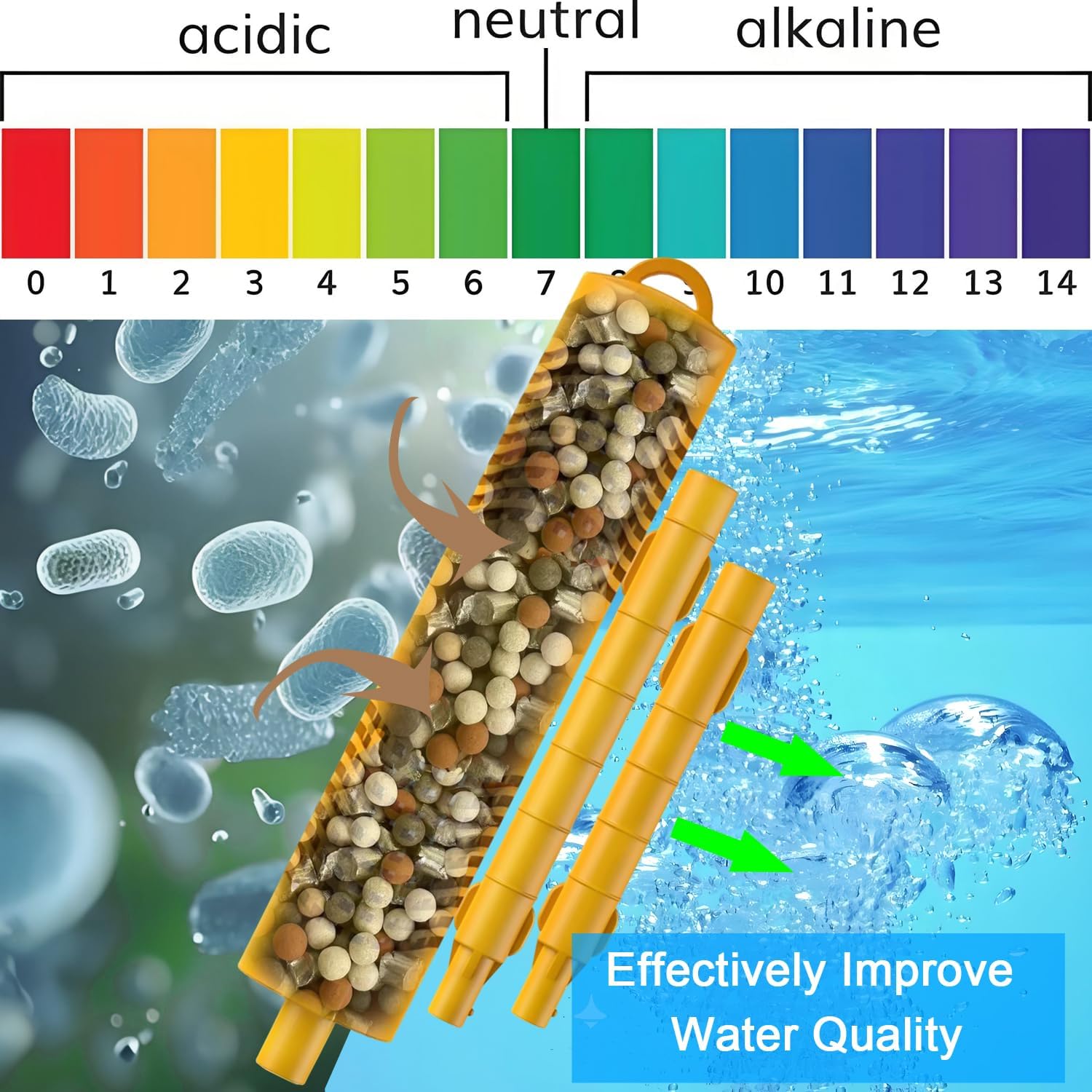 Hot Tub Mineral Stick for Filter Cartridge, Spa Mineral Sticks for Hot Tub Replacements Brings Natural and Healthy Mineral Sticks with 4 Months (4PCS)