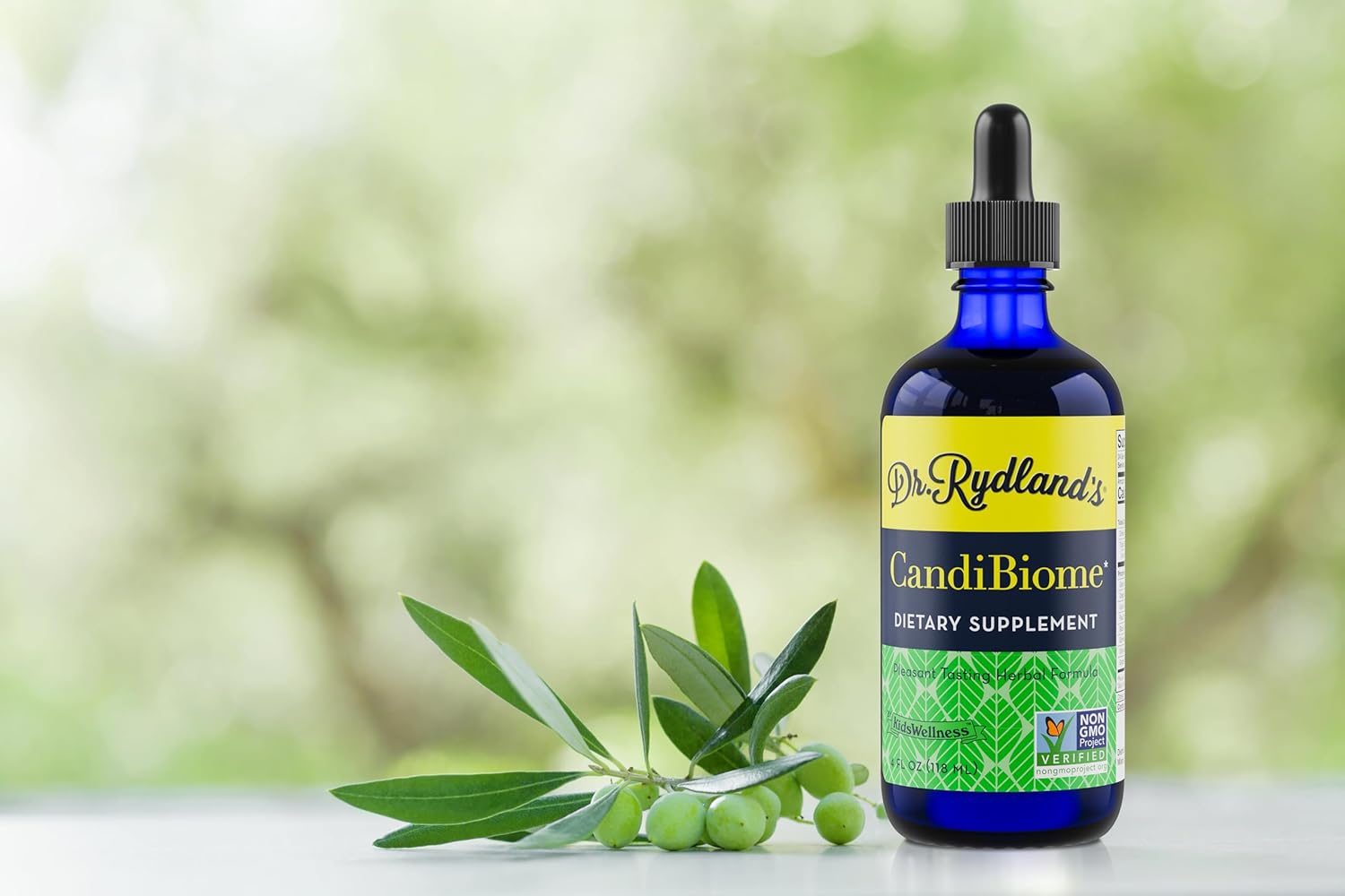 Dr. Rydland's Herbal Supplement | Created by KidsWellness |CandiBiome | Restores Intestinal Balance Related to Digestive, Skin, Immune Disorders | 4 Ounce Bottle