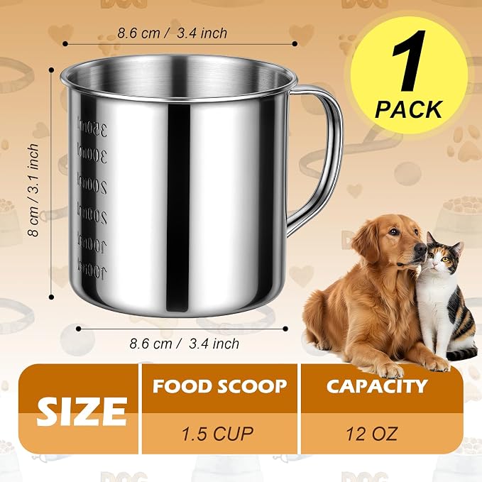 Cucharón Medidor para Alimento de Mascotas 1.5 Taza miniatura 3