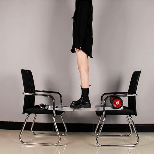 Miniatura 6 de Carrito de compras resistente, carretilla de mano de 165 libras con bolsa de compras de 1.87 libras, carrito plegable de cristal con diseño de 6