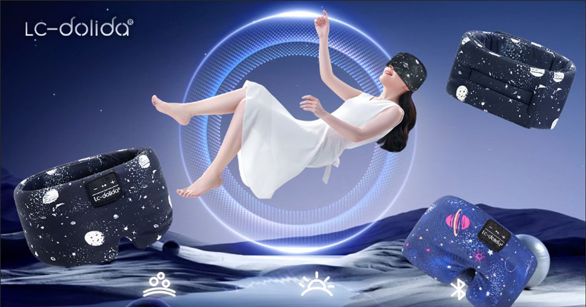 Amazon.com: LC-dolida Sleep Mask with Bluetooth Headphones, Extra