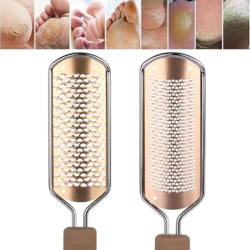 2 Pack Foot File Callus Remover Rasp Feet Scrubber for Dead Skin