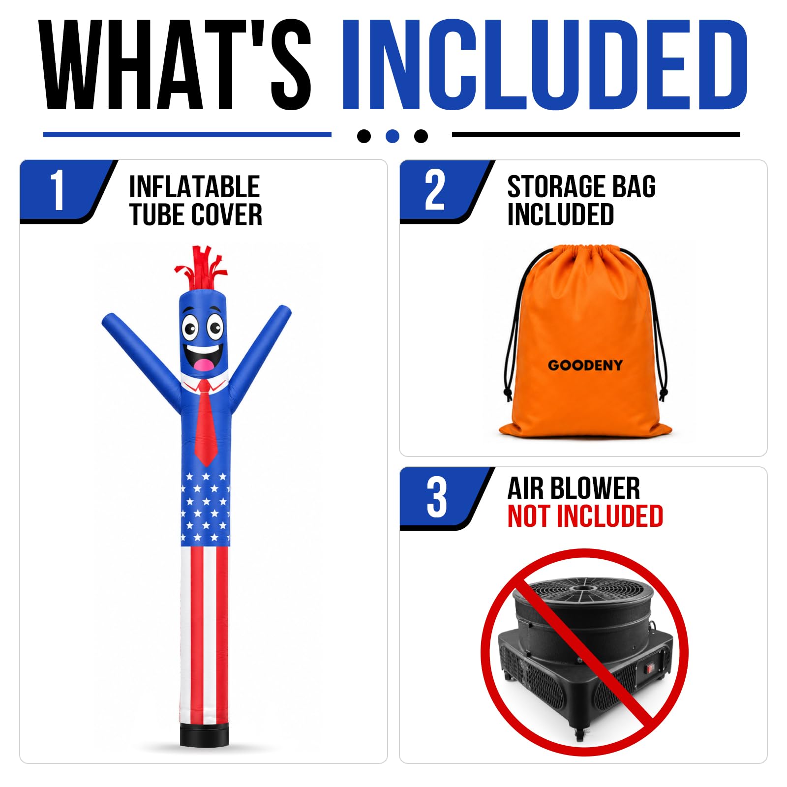 Amazon.com: GOODENY 15FT Tall Inflatable Tube Man American Flag