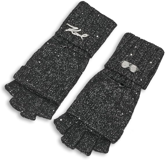 KARL LAGERFELD Women's Sequin Knit Gloves