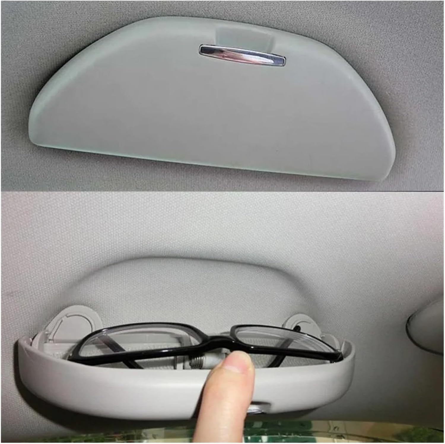 Sun Visor Glasses Case for Leon 1M Alhambra Toledo Container (Grey) image 3
