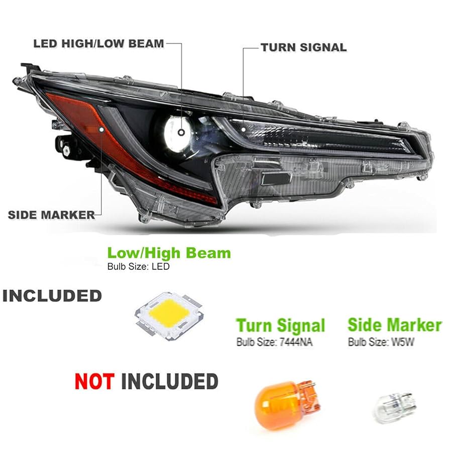 ラエッセ Amazon.com: SEBLAFF Right Projector Headlight Passenger Side