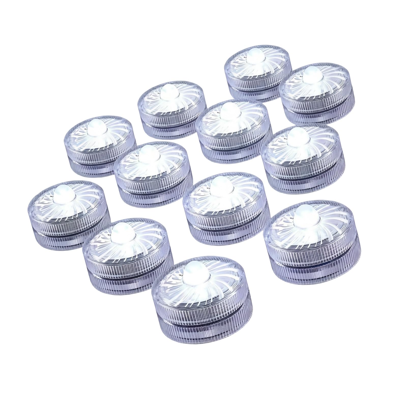 PANGBOER Of 12 Battery Powered Lamp Miniature LED Tea Lights for Aquarium Florals Arrangements and Special Event Lighting Colorful LED Lamps