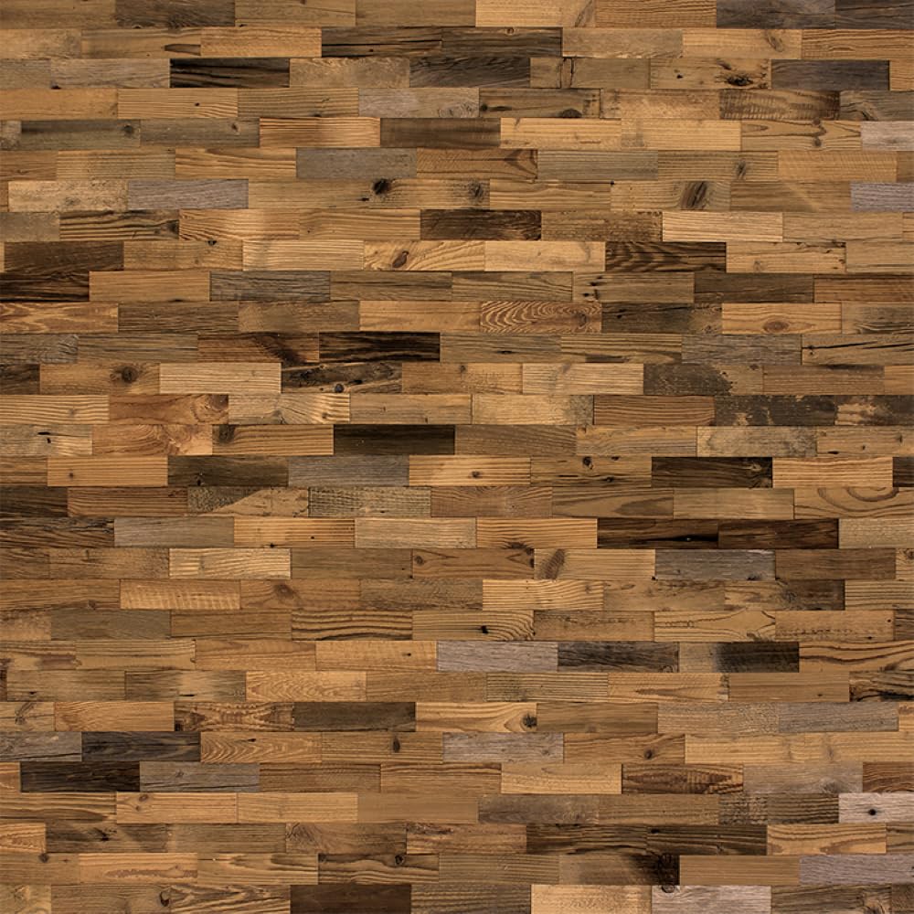 wodewa Rivestimento Murale Legno Vecchio di Pino Riciclaggio Naturale I 1m² Pannelli Murali Rivestimento Parete Legno Decorazioni Pareti 3D Pannello Decorativo Cucina Cameretta