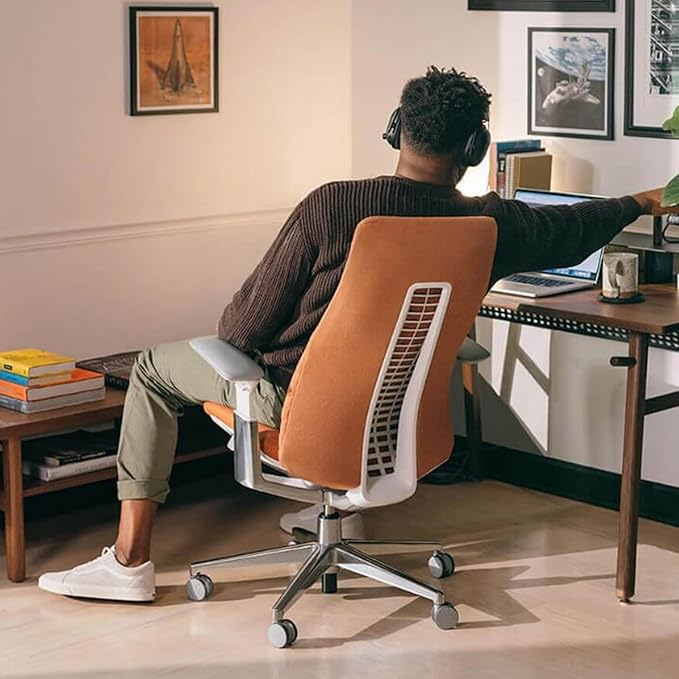 Silla de Oficina Ejecutiva Ergonómica Giratoria Color Negro miniatura 2