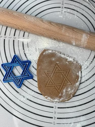 Miniatura 2 de Magen Dovid Jewish Star David's Star - Cortador de galletas y molde a escala de 3.5 pulgadas producido por 3D Kitchen Art