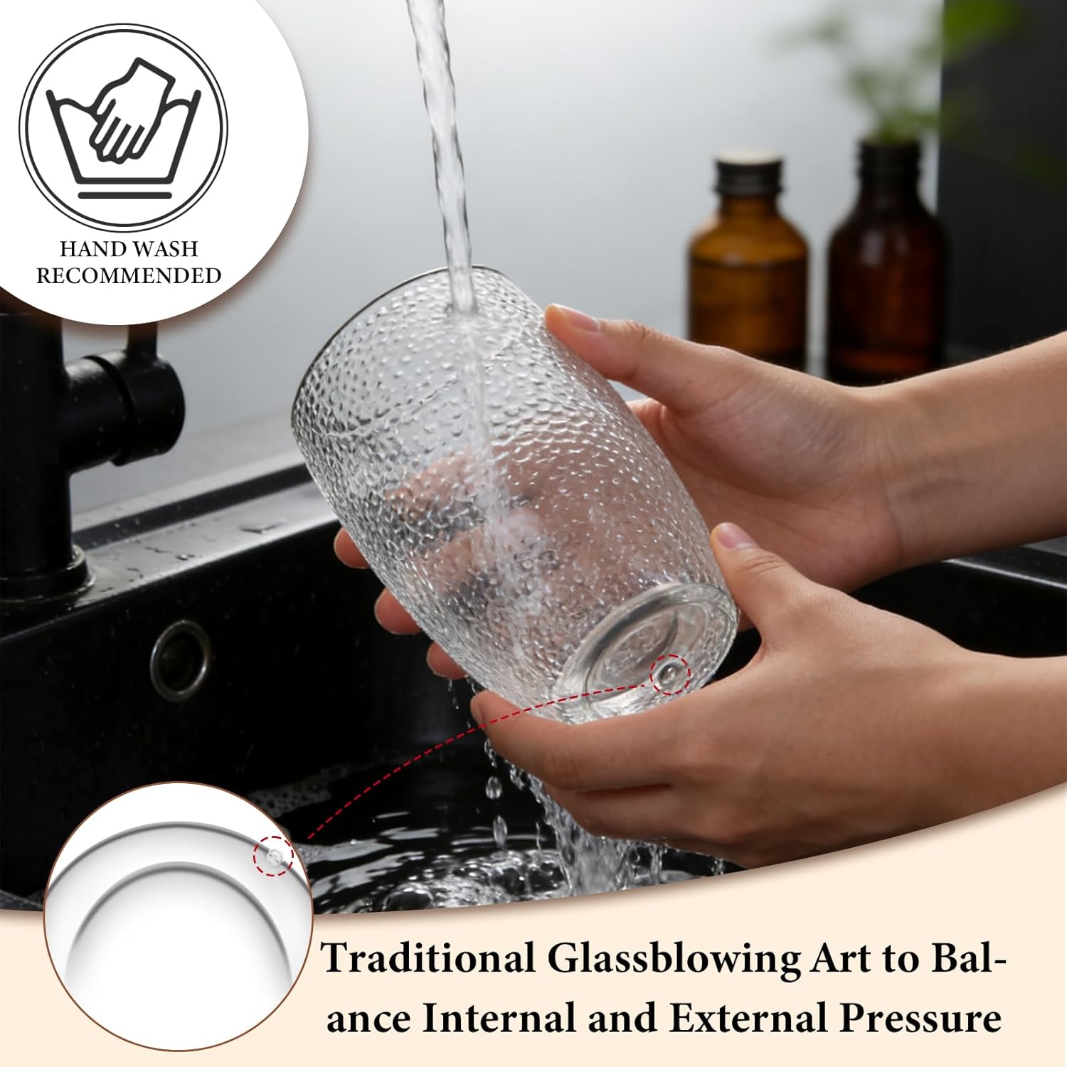 Double Wall Glass Coffee Mugs Set, Clear Insulated Glass Mugs for Hot Beverages, Suitable for Tea, Latte, Espresso, Cappuccino (15oz(2-pack)) - Image 6